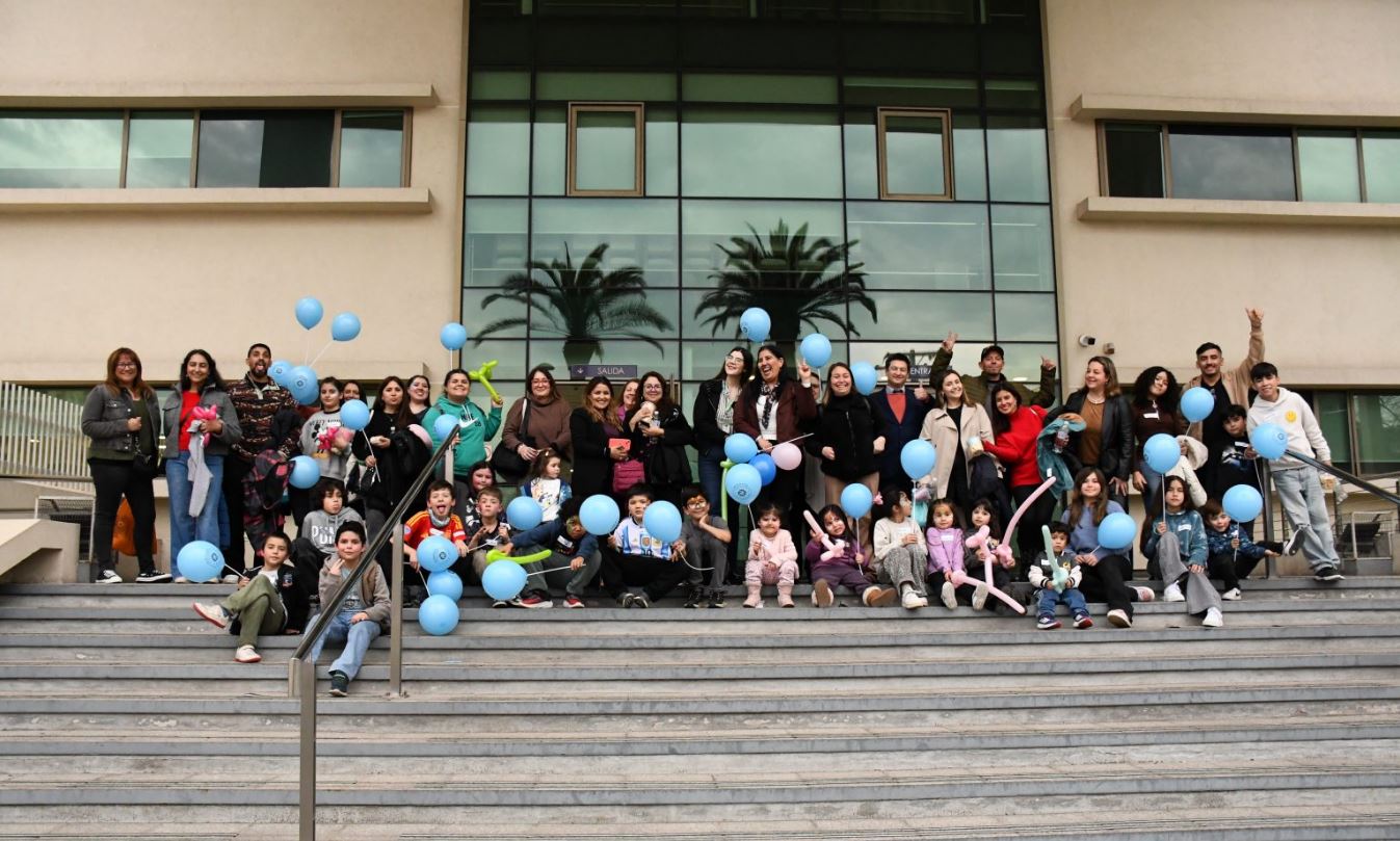 Departamento de Bienestar de San Miguel celebró el Día de la Niñez junto a familias de funcionarios.